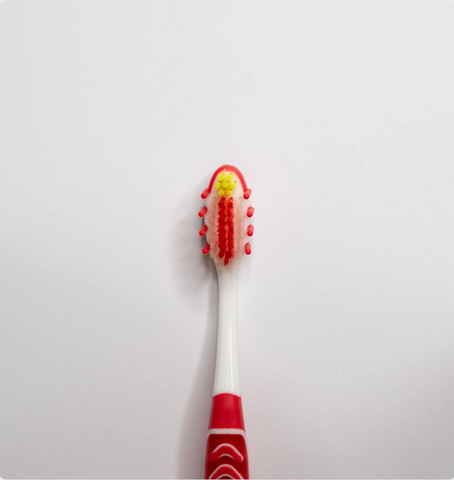 Chogan Extra Clean Toothbrush – Medium Bristles – Red & White