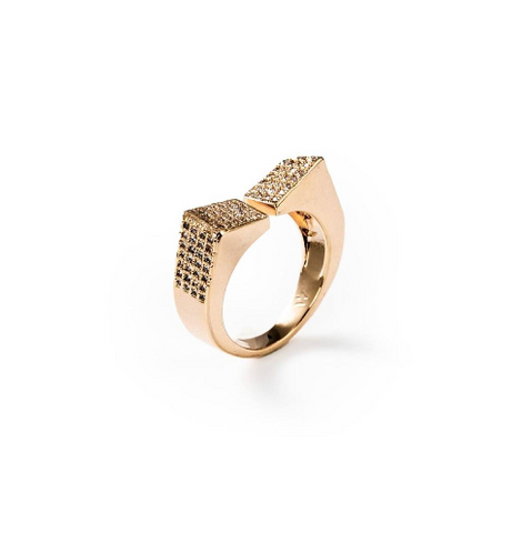 Chogan "Man Style" Ring – 24K Gold Plated