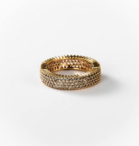 Chogan Discs of Light Ring – 24K Gold Plated