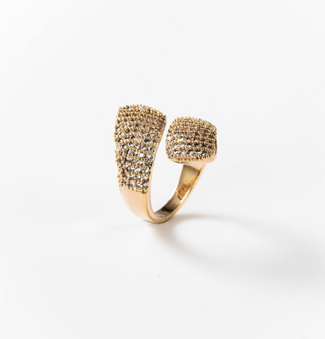 Chogan Luminous Embrace Ring – 24K Gold Plated