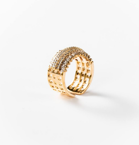 Chogan Band of Light Ring – 24K Gold Plated