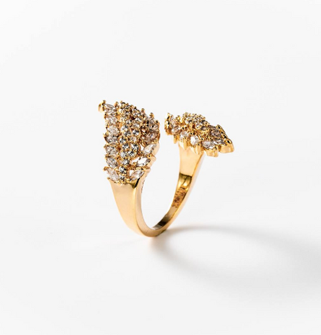 Chogan Wings of Light Ring – 24K Gold Plated