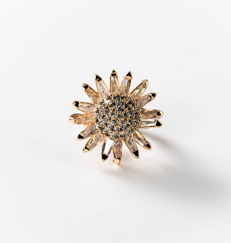 Chogan "He Loves Me, He Loves Me Not" Ring – 24K Gold Plated