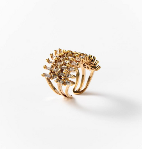 Chogan Coral Reef Ring – 24K Gold Plated
