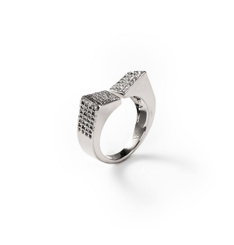 Chogan "Man Style" Ring – Rhodium-Plated