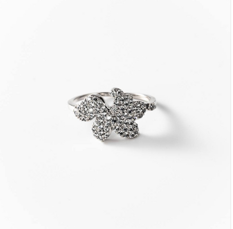 Chogan "Flower Ring" – Rhodium-Plated