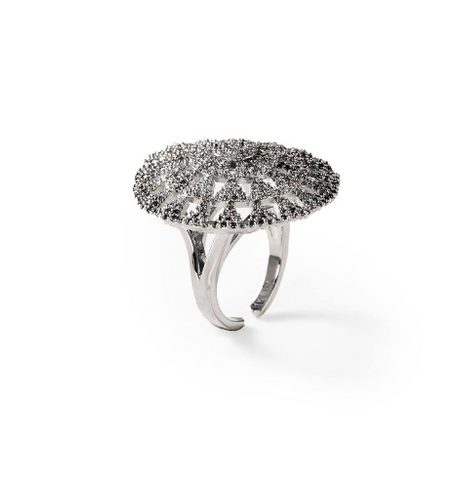 Chogan Circles of Light Ring – Rhodium-Plated (Ref. AS033)
