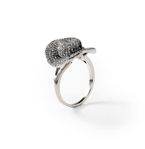 Chogan Rodeo Ring – Rhodium-Plated