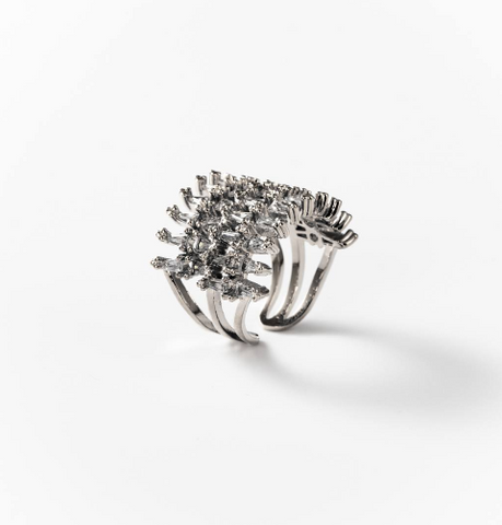Chogan Coral Reef Ring – Rhodium-Plated