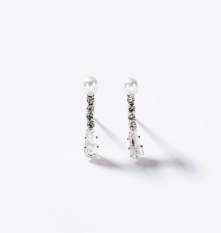 Chogan Sparkling Crossover Jewellery Set – Rhodium-Plated