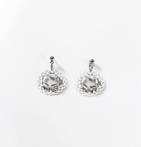 Chogan Mandala Jewellery Set – Rhodium-Plated