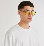 LUNETTES DE SOLEIL ‘MESSINA’-JAUNE CHOGAN